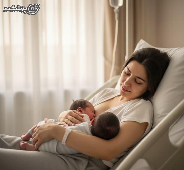شیر دادن به نوزاد بعد از سزارین-پزشکت