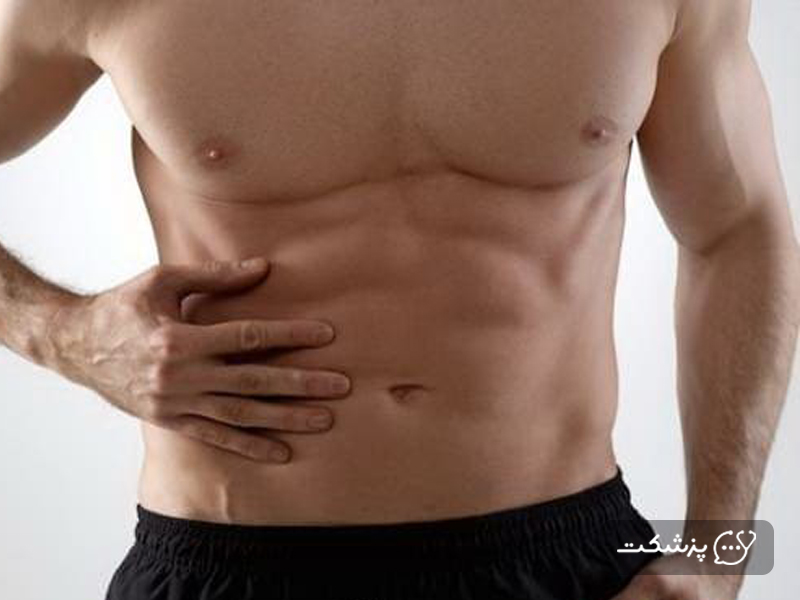 احساس توده در سمت راست شکم