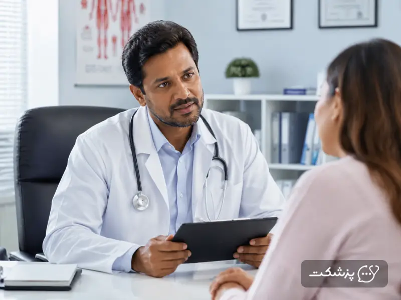 ویزیت بیمار مبتلا به تبخال مقعدی