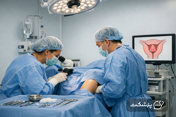 جراحی بیوپسی مخروطی در اتاق عمل
