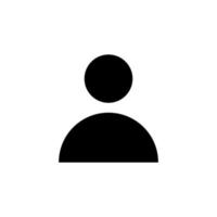 default profile account unknown icon black silhouette free vector
