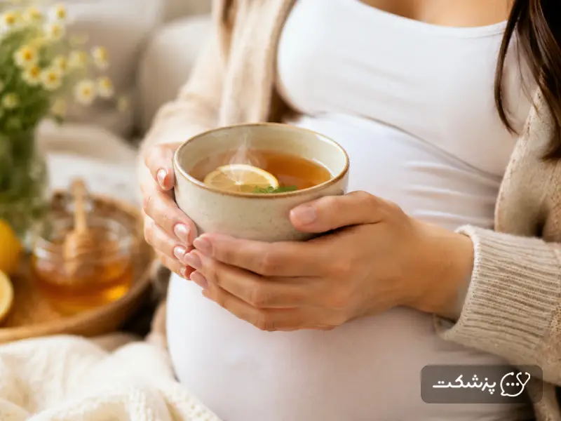 خوردن چای عسل برای گلودرد در بارداری