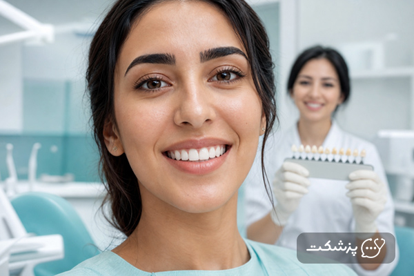دندان های کامپوزیت شده خانمی در دندانپزشکی